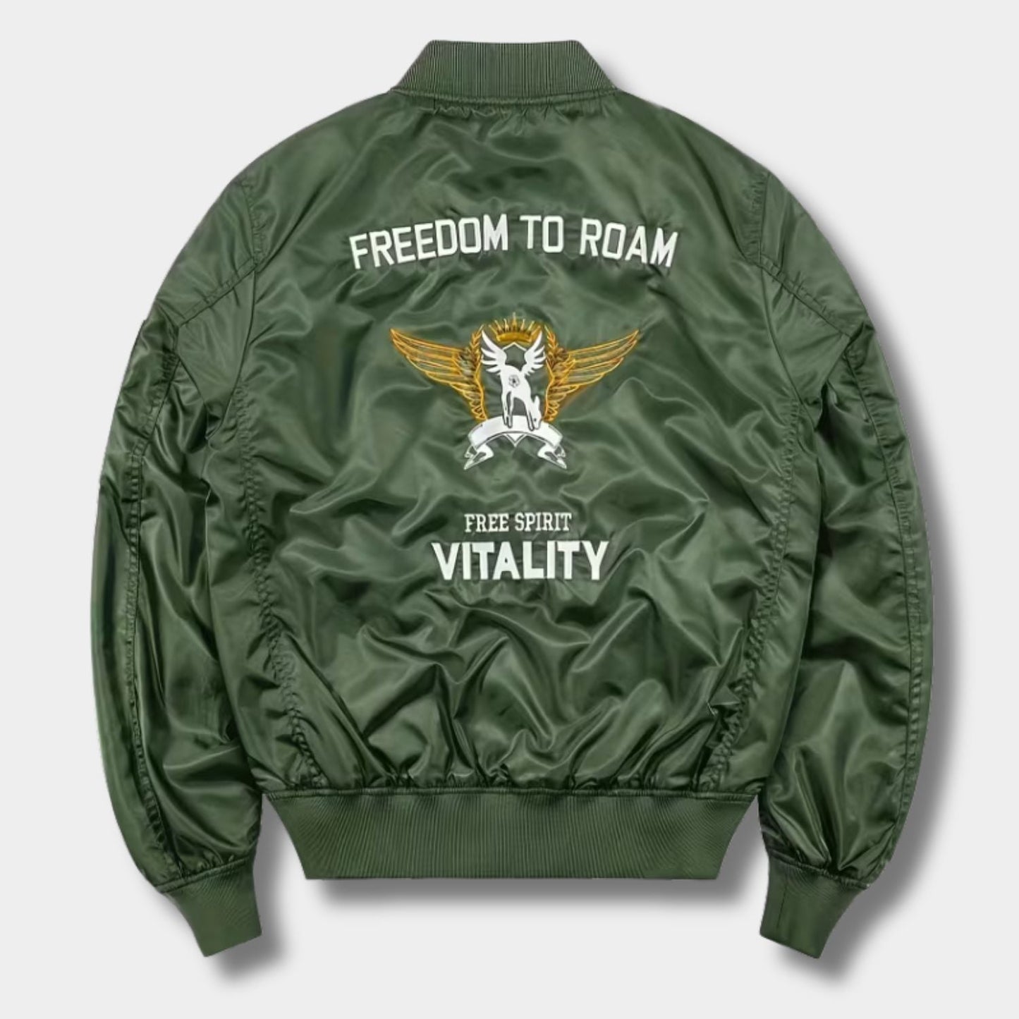 Embroidered Flight Bomber Jacket | Zyphhra