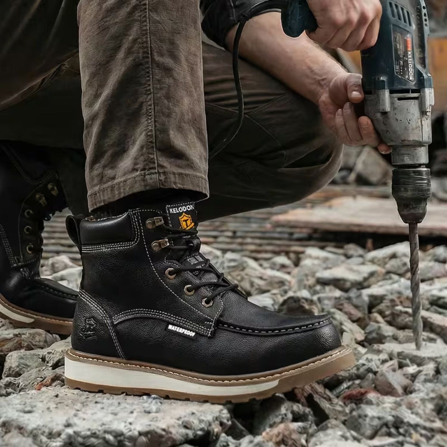 Protective Leather Work Boots | Zyphhra