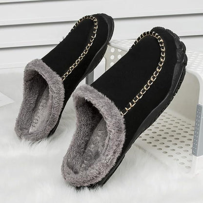 Fleece Lined Moccasin Slippers | Zyphhra