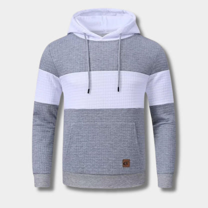 Textured Jacquard Pullover Hoodie | Zyphhra