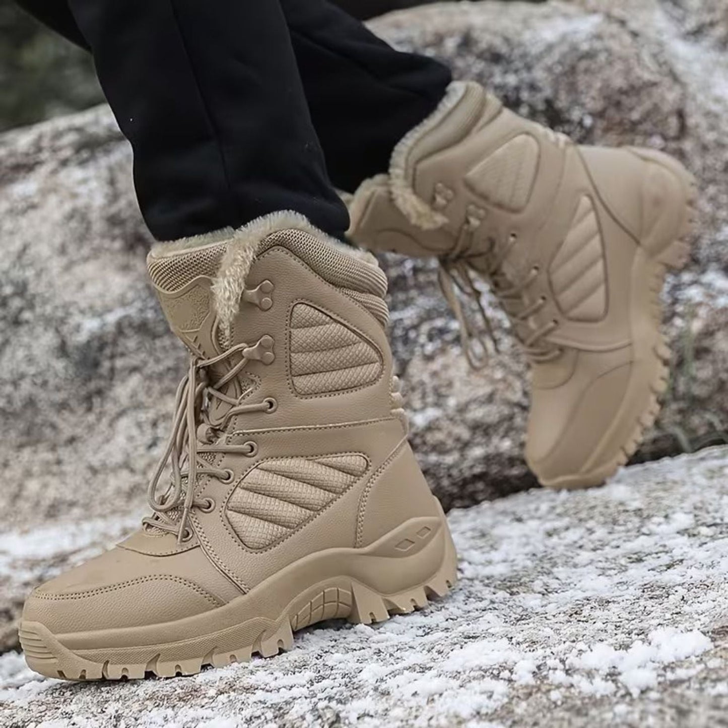 Faux Fur Winter Snow Boots | Zyphhra