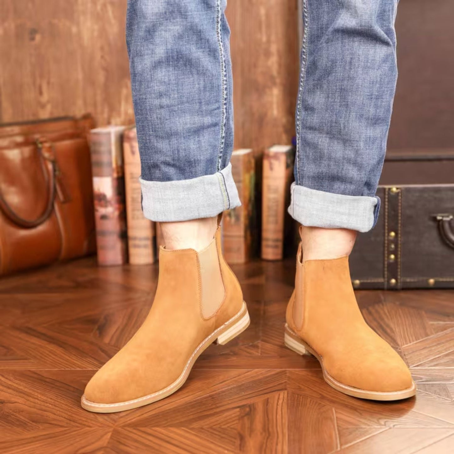 Classic Suede Chelsea Boots | Zyphhra
