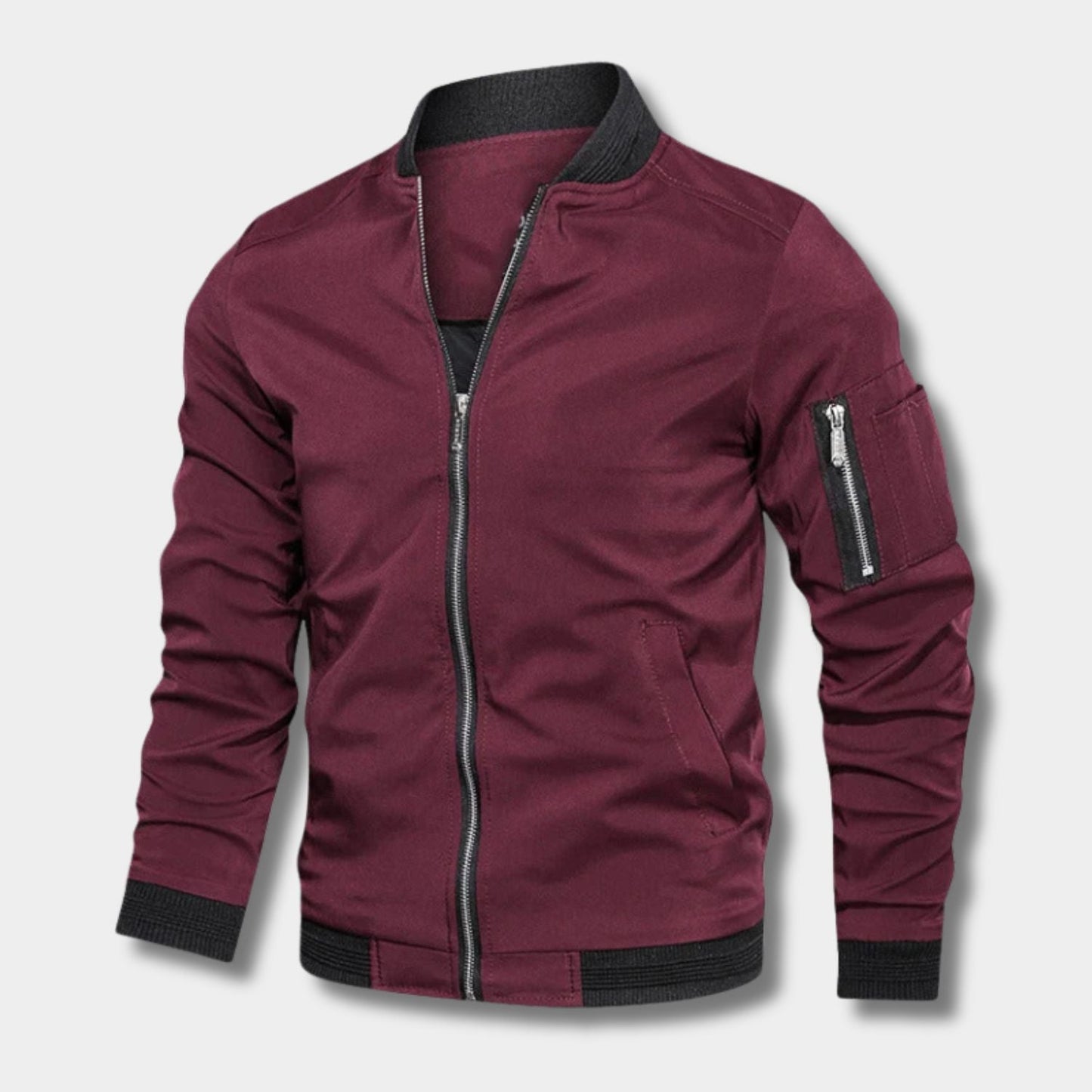 Minimal Utility Bomber Jacket | Zyphhra