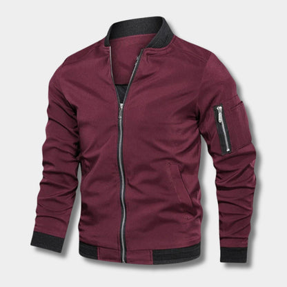 Minimal Utility Bomber Jacket | Zyphhra