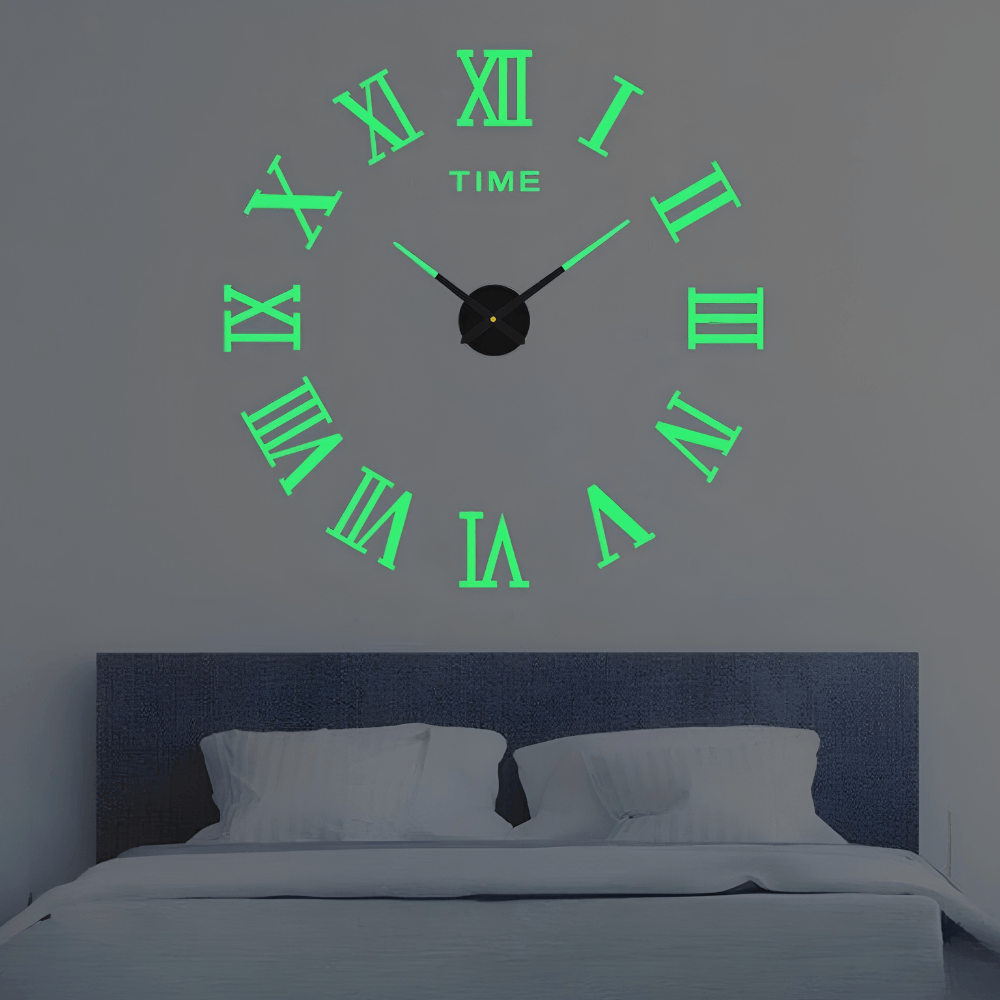 Minimalist Black Designer Wall Clock | Zyphhra