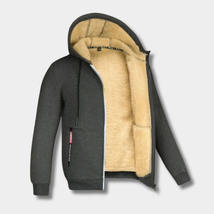 Fleece Lined Hooded Fleece Jacket | Zyphhra
