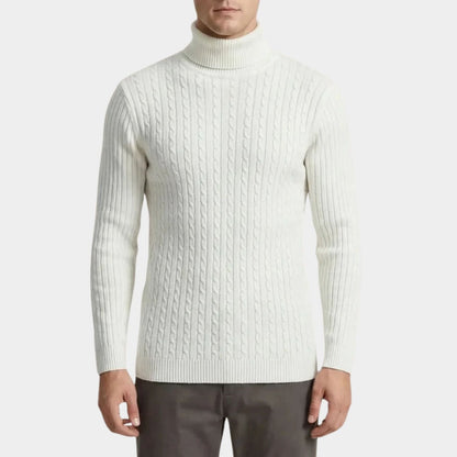 Cable Knit Roll Neck Jumper | Zyphhra