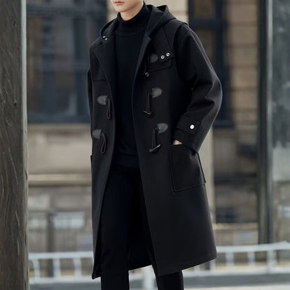 Hooded Toggle Button Over Coat | Zyphhra