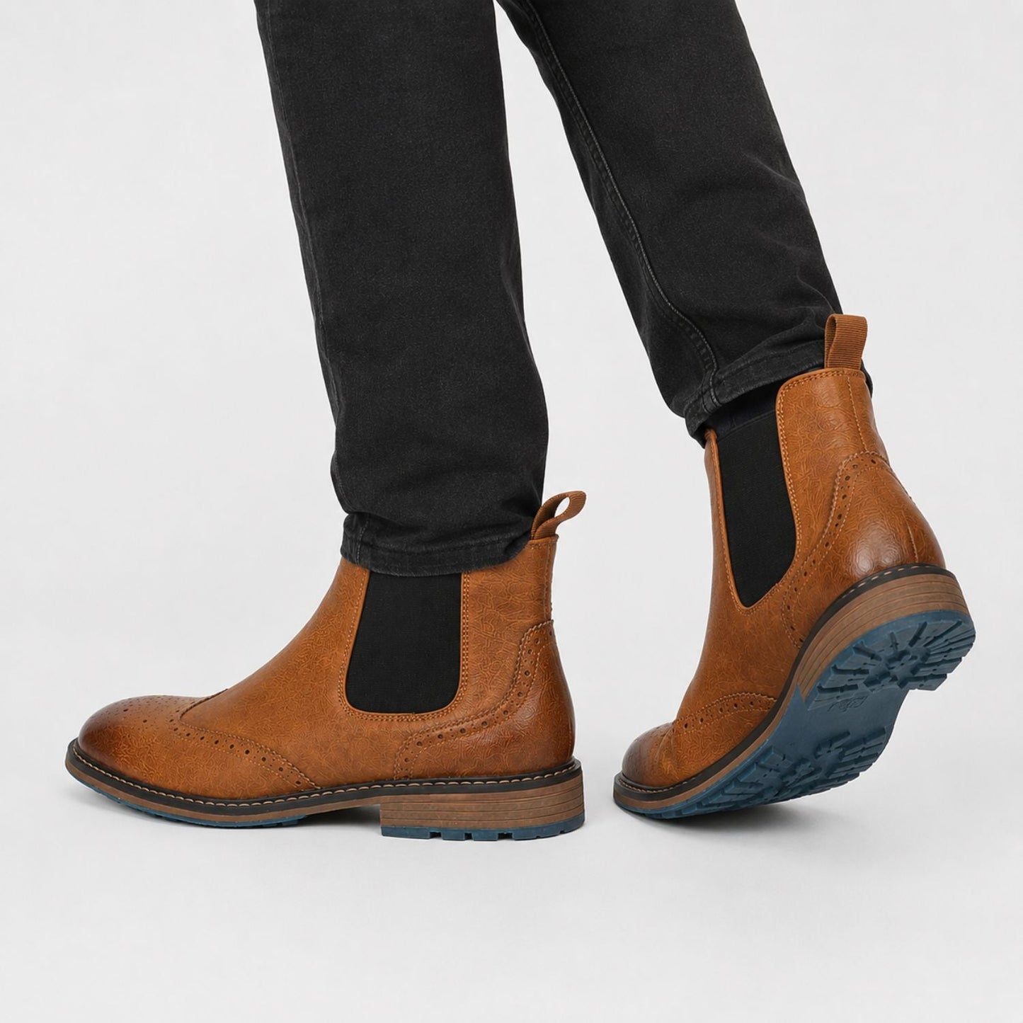 Wingtip Chelsea Dress Boots | Zyphhra