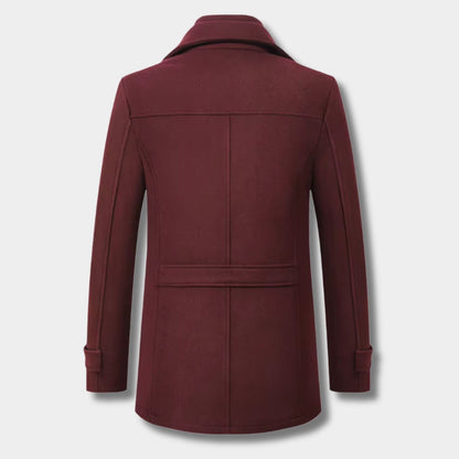 Ribbed Collar Padded Over Coat | Zyphhra