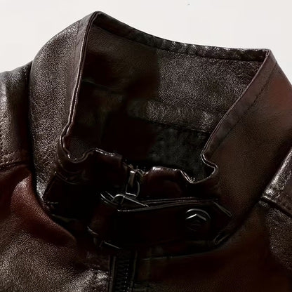 Urban Utility Leather Jacket | Zyphhra