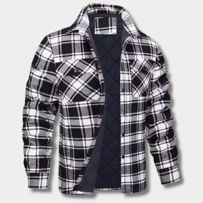 Quilted Check Flannel Shirt Jacket | Zyphhra