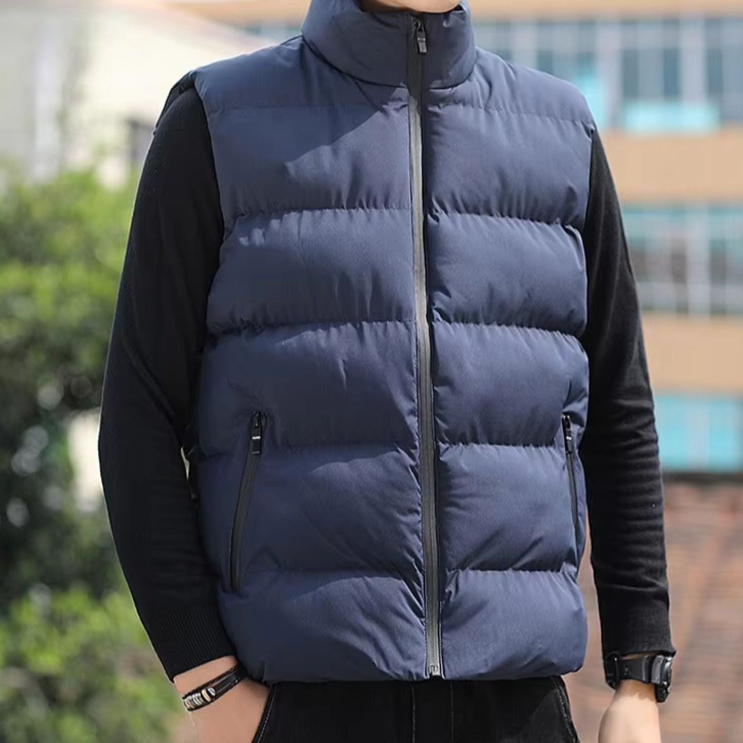 Quilted Zip-Up Puffer Gilet | Zyphhra