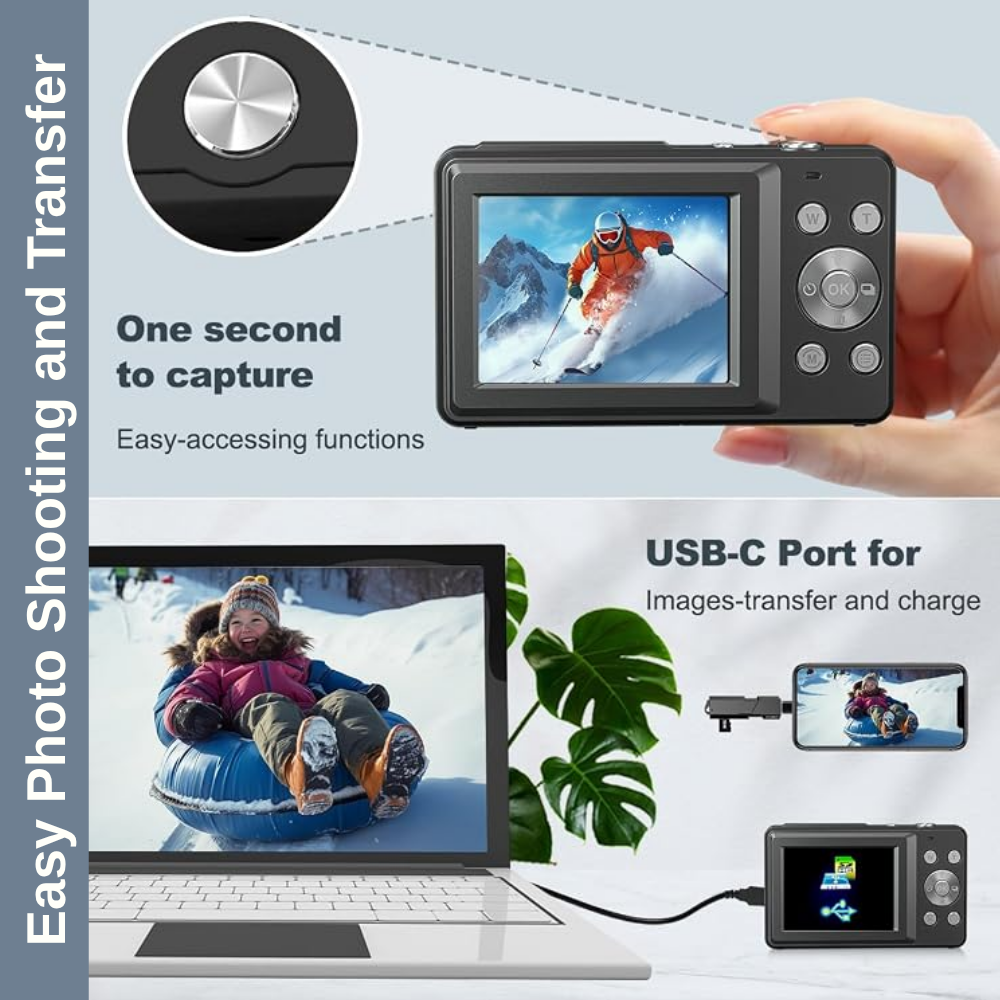 Vintage Compact Digital Camera | Zyphhra