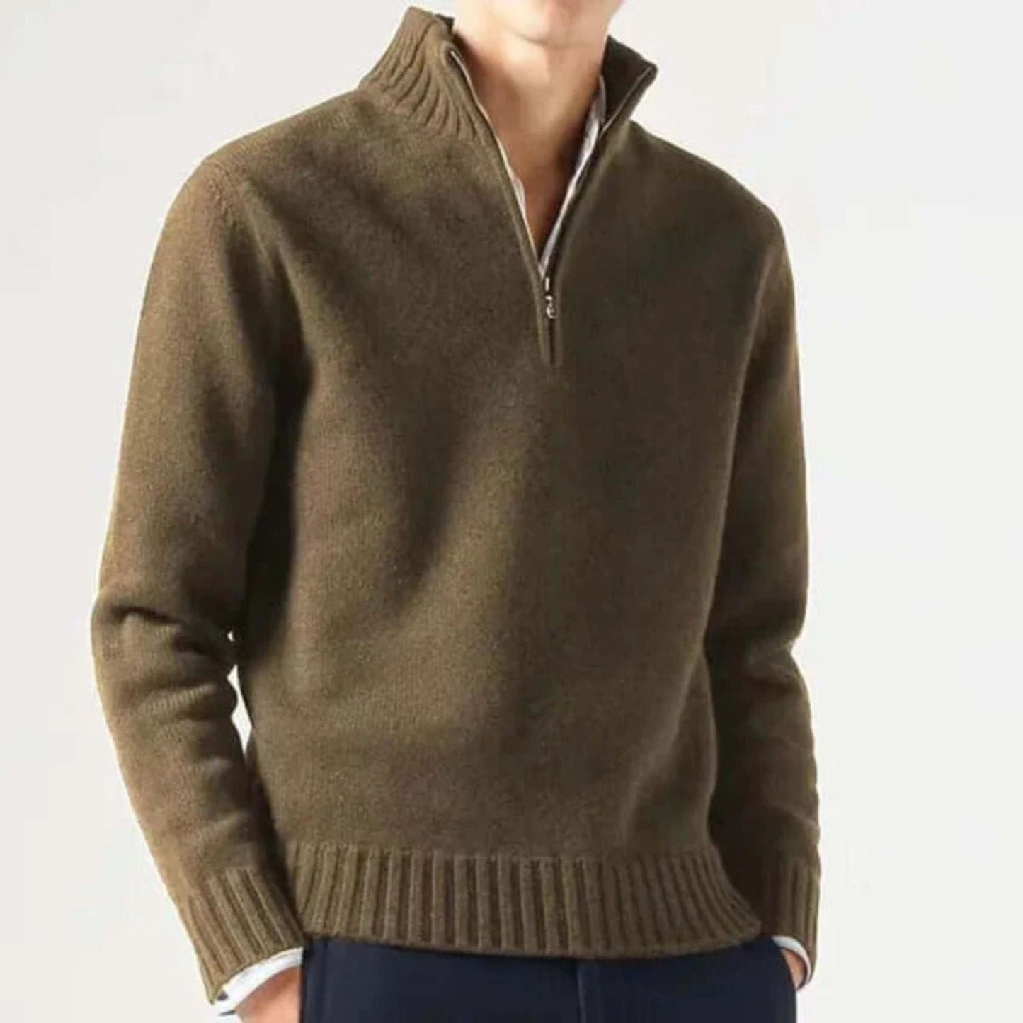 Quarter-Zip Warm Jumper | Zyphhra