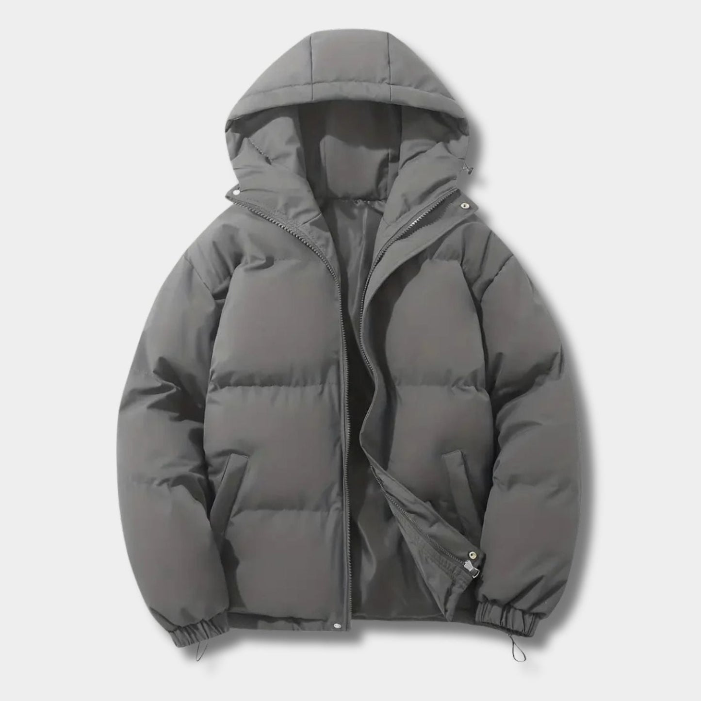 Drawstring Hood Puffer Winter Jacket | Zyphhra