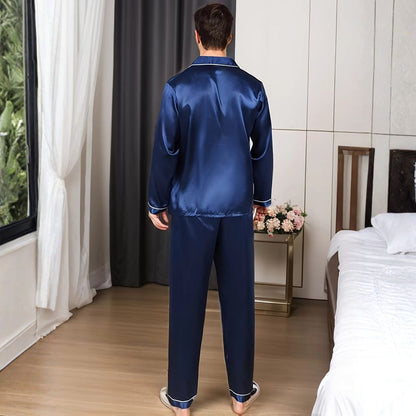 Silky Piping Button Pyjama Set | Zyphhra