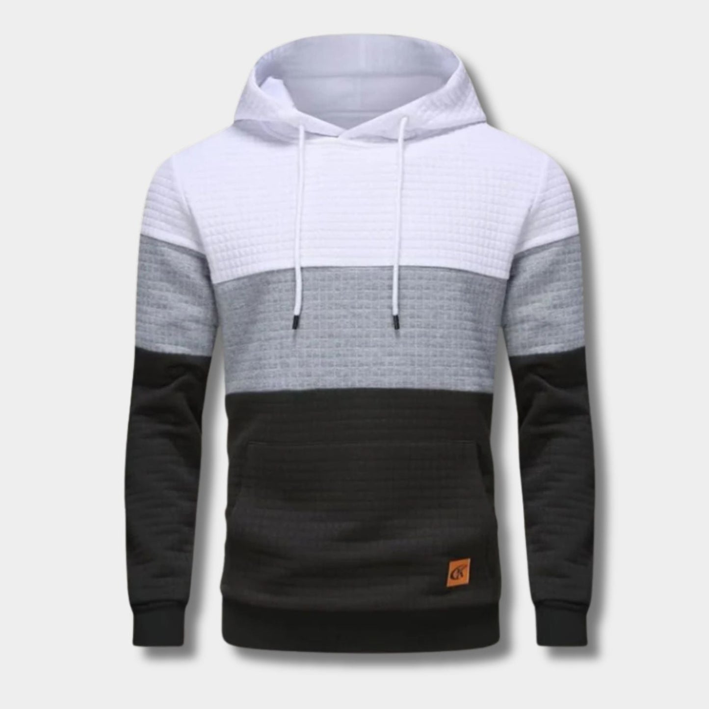 Textured Jacquard Pullover Hoodie | Zyphhra