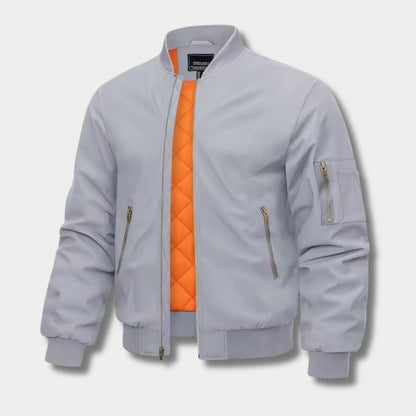 Metallic Zip Bomber Jacket | Zyphhra