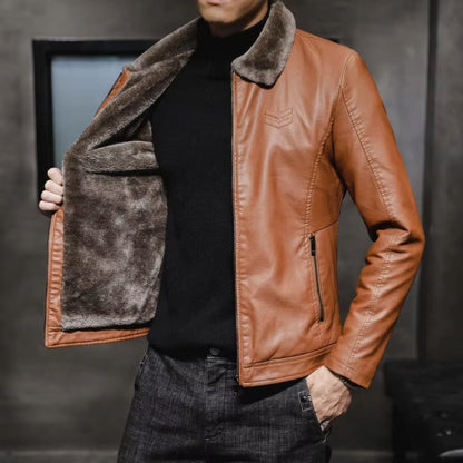 Thermal Lined Leather Jacket | Zyphhra