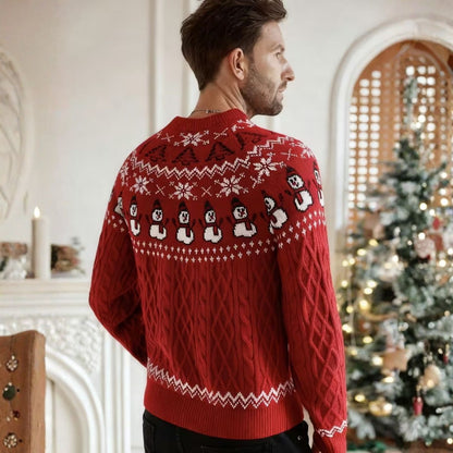 Snowman Cable Knit Christmas Jumper | Zyphhra