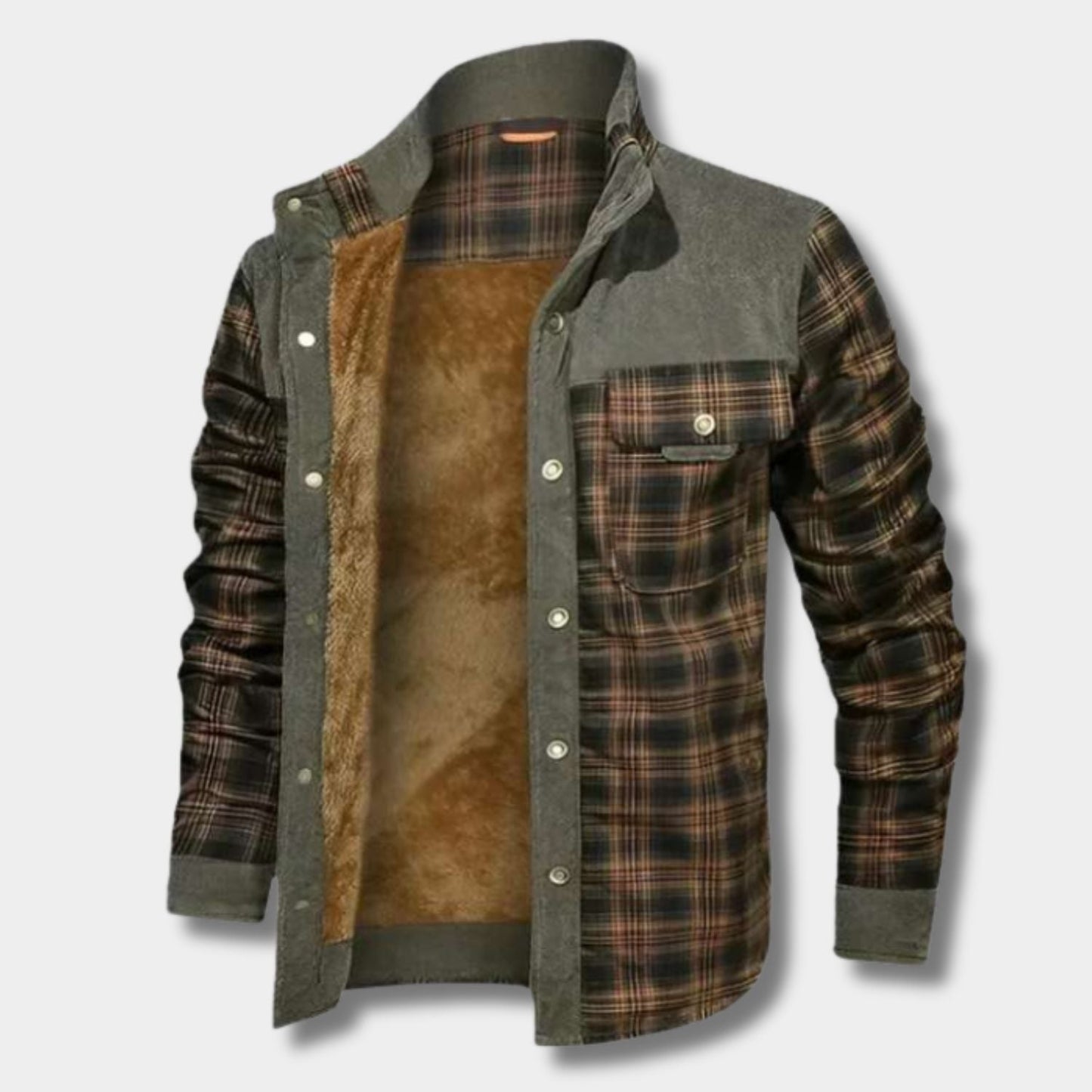 Fleece Lined Flannel Shirt Jacket | Zyphhra