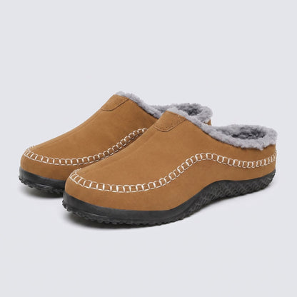 Sherpa Trim Slip-On Slippers | Zyphhra