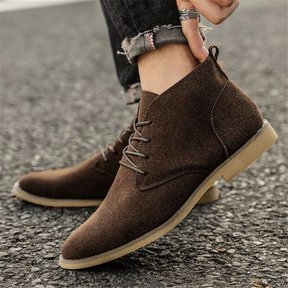 Refined Suede Dress Boots | Zyphhra