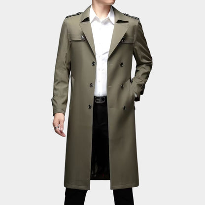 Double-Breasted Lapel Over Coat | Zyphhra