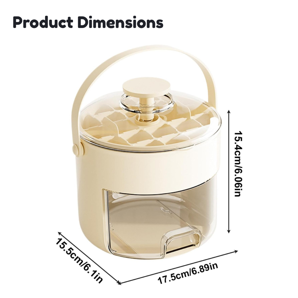 Compact Ice Cube Maker & Container | Zyphhra