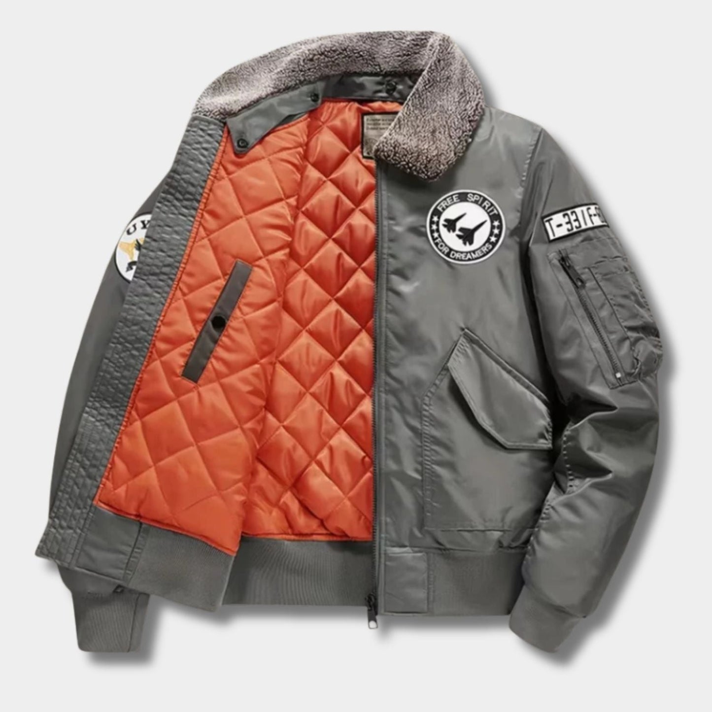 Oversized Flight Aviator Jacket | Zyphhra