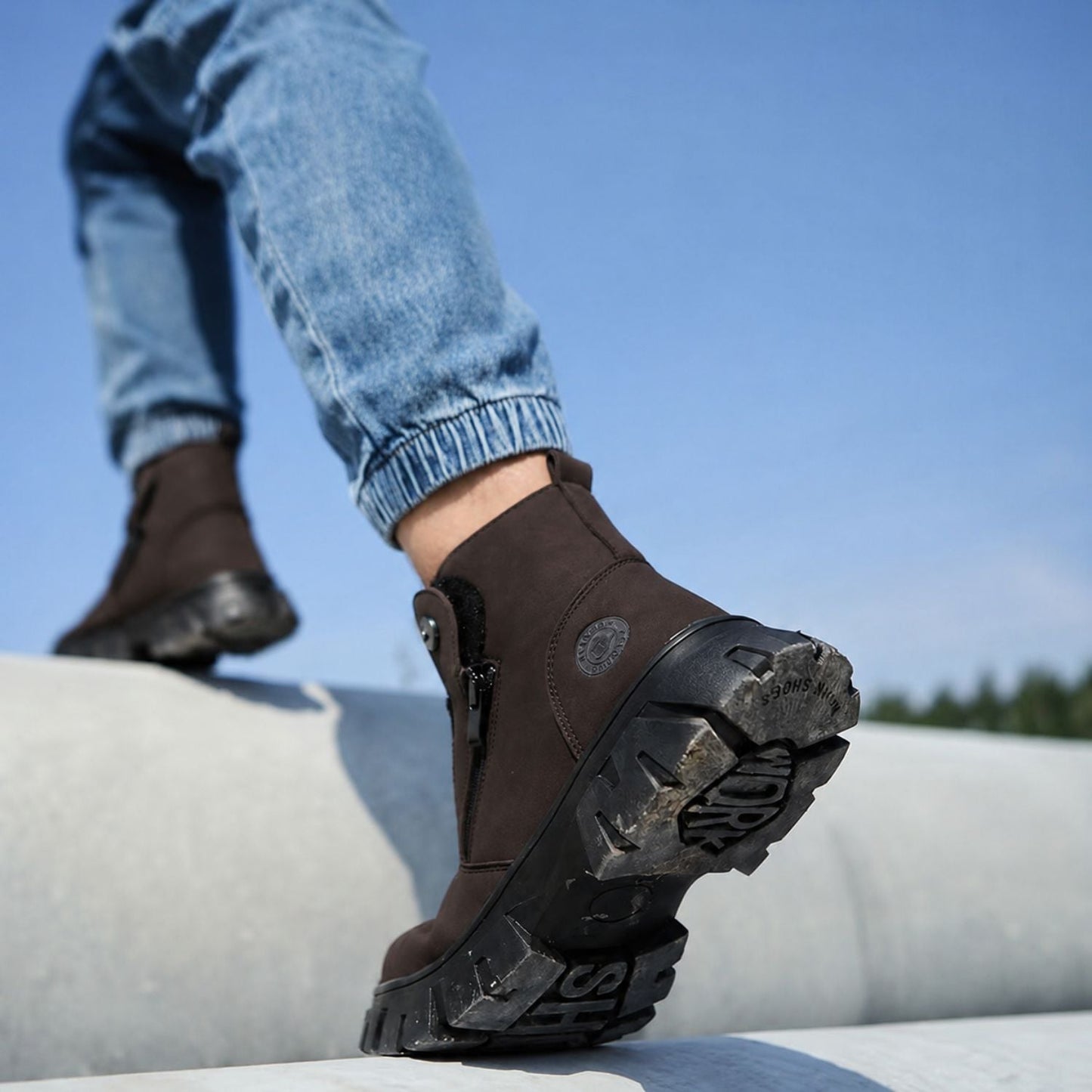 Slip-On Safety Work Boots | Zyphhra