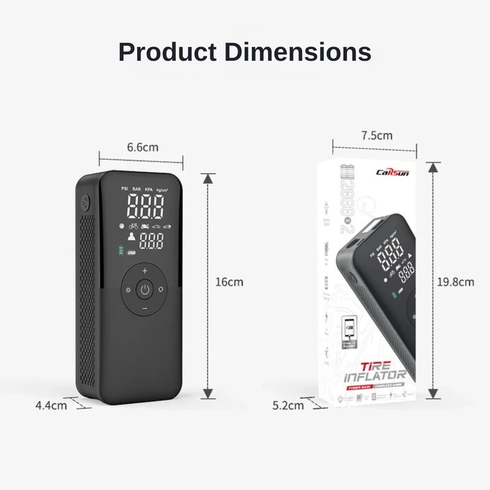 Cordless Tire Inflator | Zyphhra