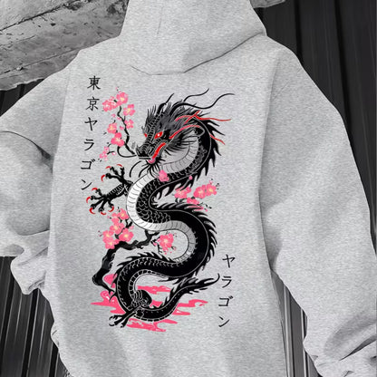 Japanese Dragon Graphic Hoodie | Zyphhra