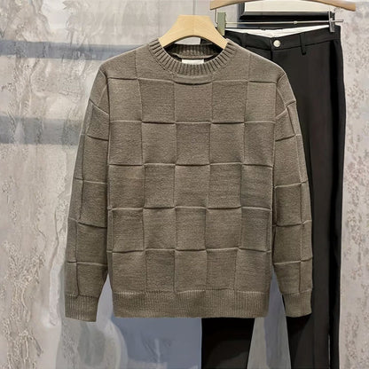 Textured Knit Crew Neck Jumper | Zyphhra