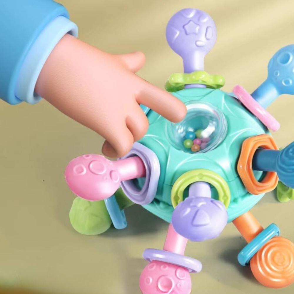 Textured Baby Rattle & Teether | Zyphhra