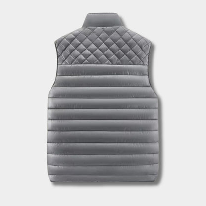Quilted Stand Collar Puffer Gilet | Zyphhra