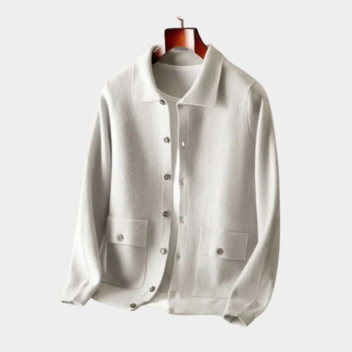 Collared Button Knit Cardigan | Zyphhra