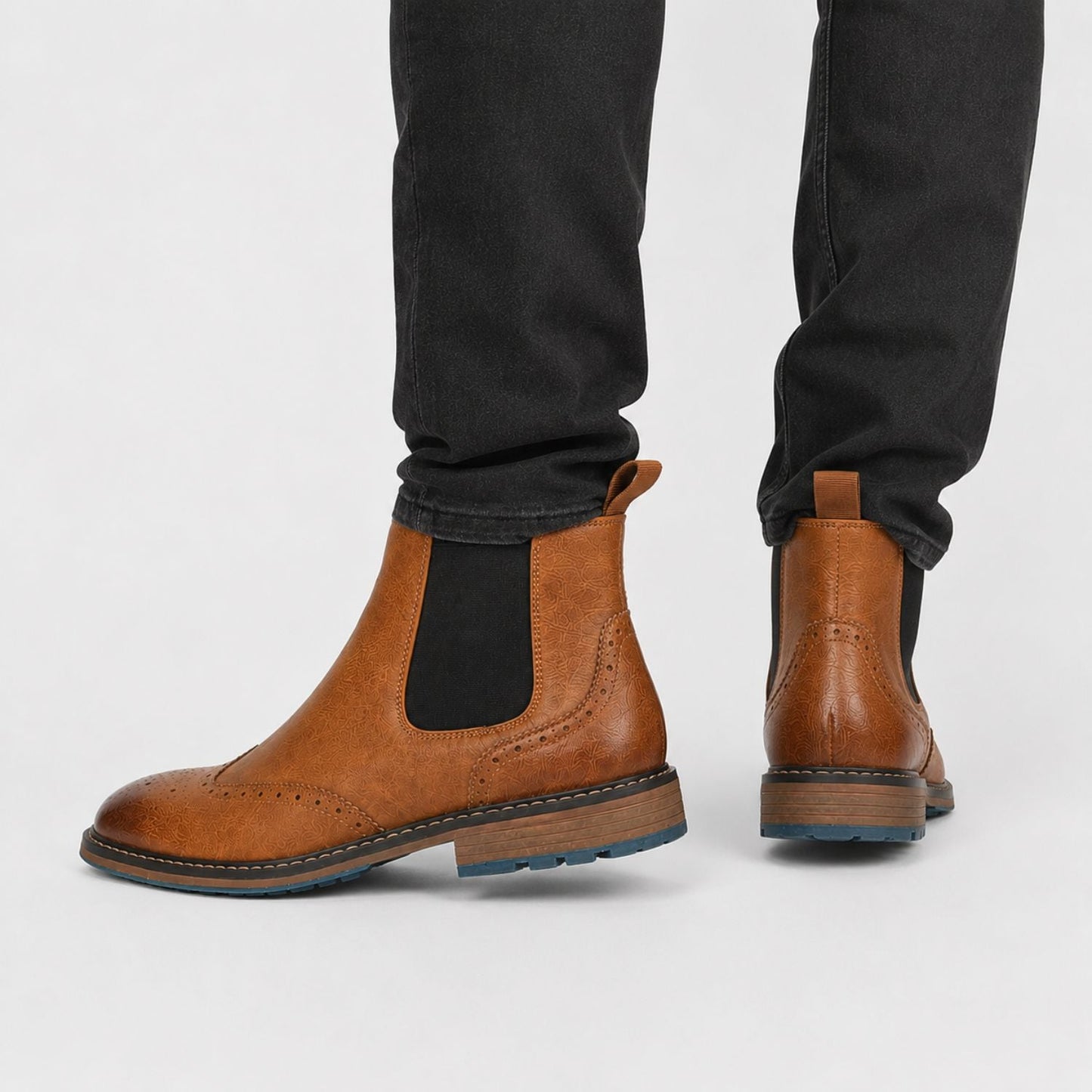 Wingtip Chelsea Dress Boots | Zyphhra