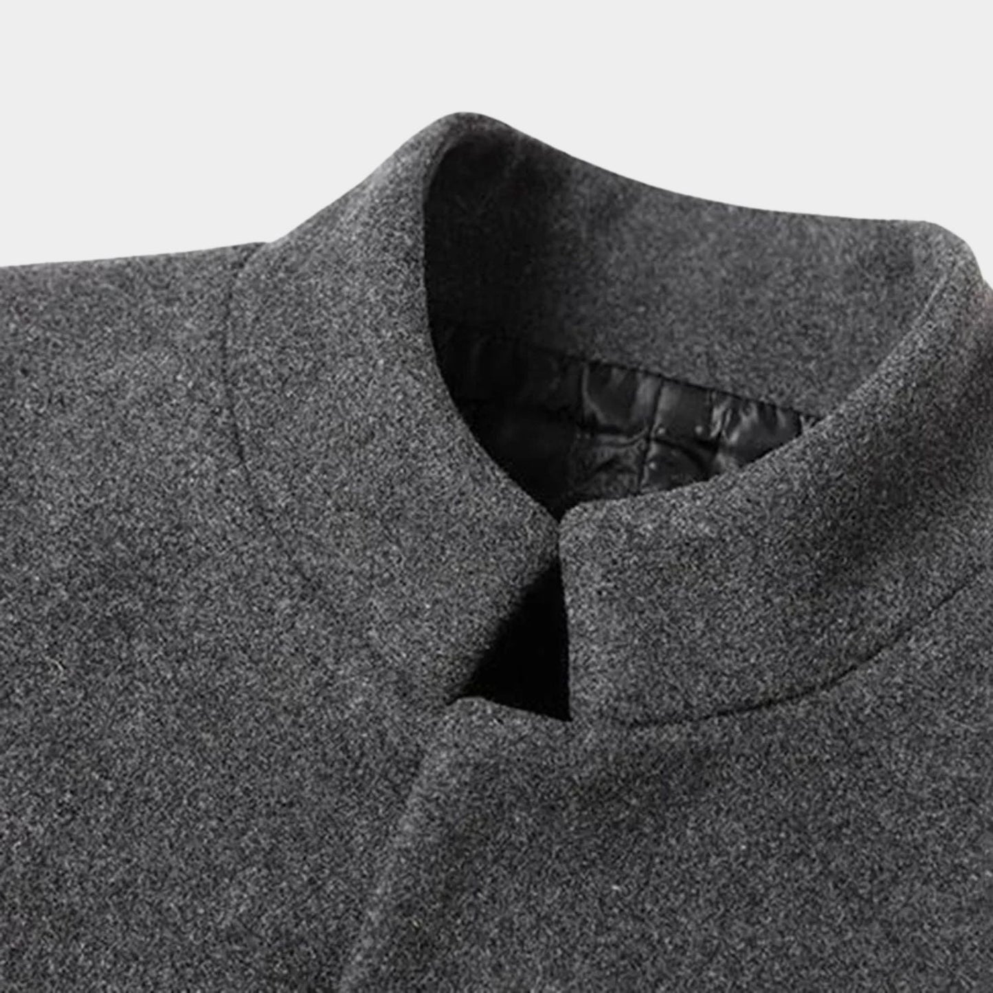 High Neck Wool Blend Over Coat | Zyphhra