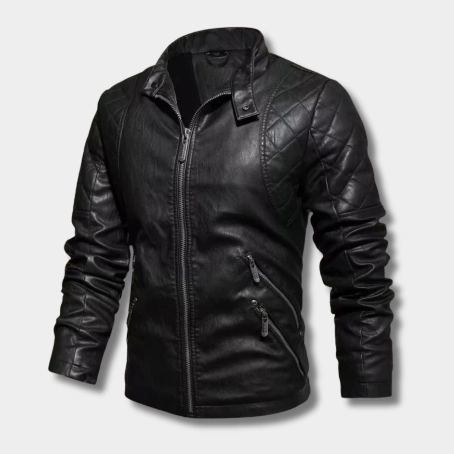 Vintage Quilted Leather Jacket | Zyphhra