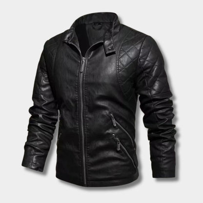 Vintage Quilted Leather Jacket | Zyphhra