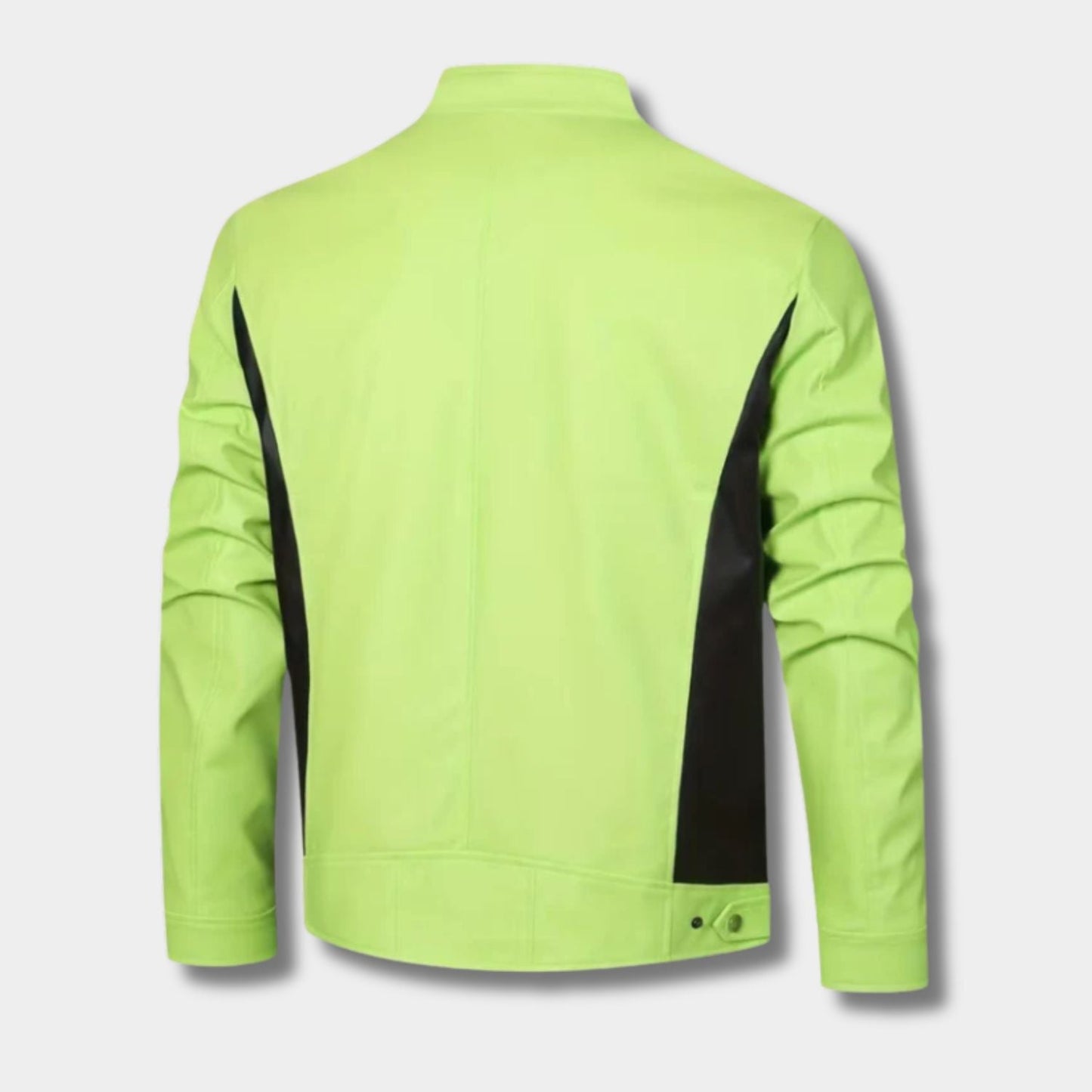 Heritage Stand Collar Leather Jacket | Zyphhra