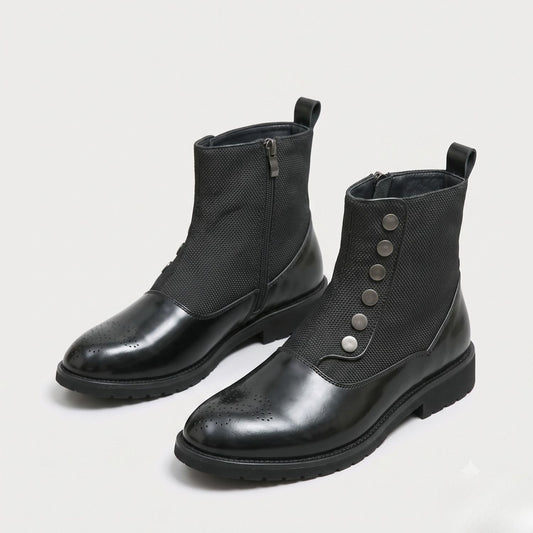 Elegant Leather Dress Boots | Zyphhra