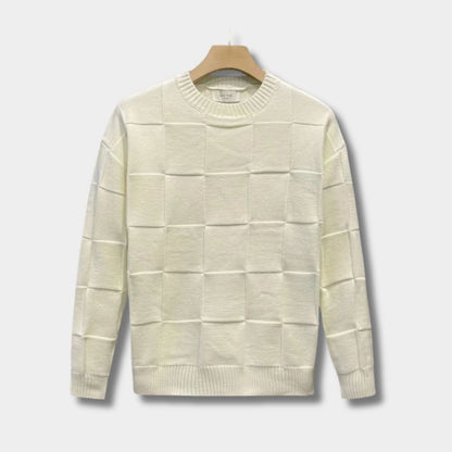 Textured Knit Crew Neck Jumper | Zyphhra