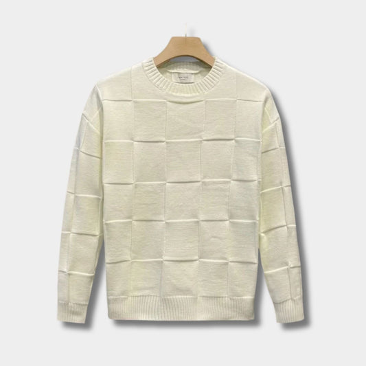 Textured Knit Crew Neck Jumper | Zyphhra