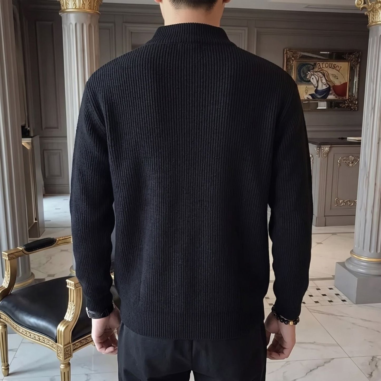 Ribbed Zip Knit Cardigan | Zyphhra